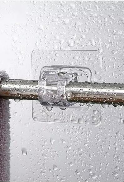 Rods Clips Hook Self Adhesive Pack of 12