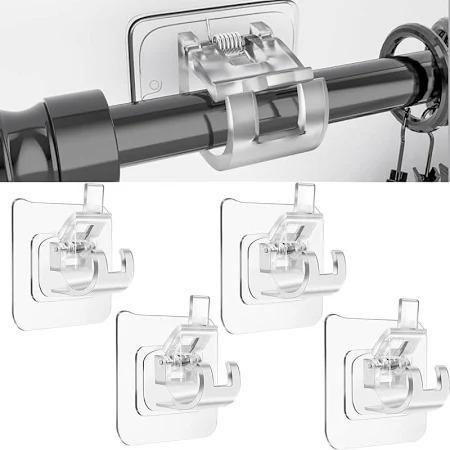 Rods Clips Hook Self Adhesive Pack of 12